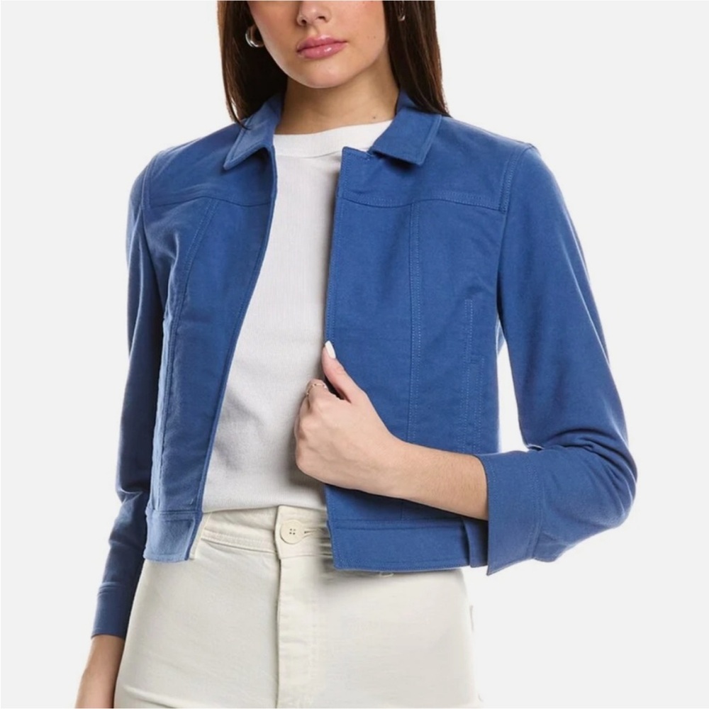 NWT Theory Shrunken Jean Jacket in Prussian Blue